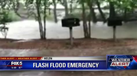 Flash Flood Emergency In Helen Youtube