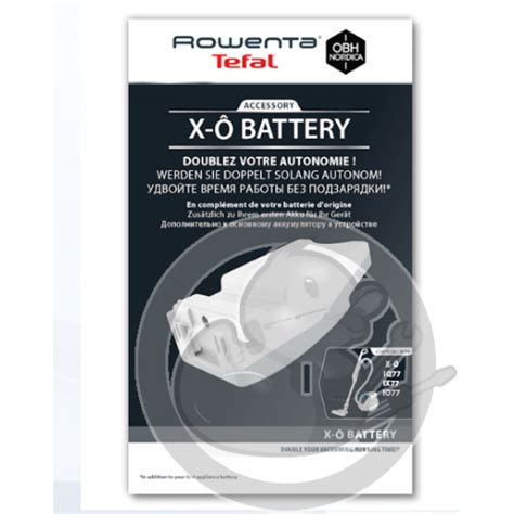 Batterie Additionnelle Aspirateur X O Rowenta Zr