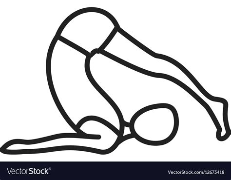 Plow pose Royalty Free Vector Image - VectorStock