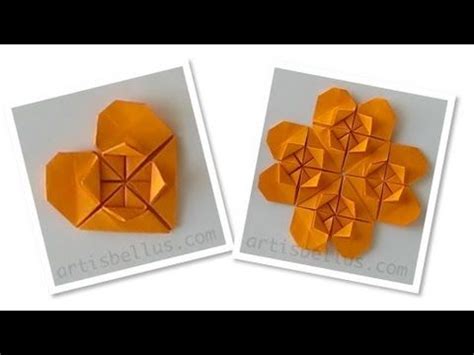 Origami Heart Flower and Heart. This is an amazing step by step video ...