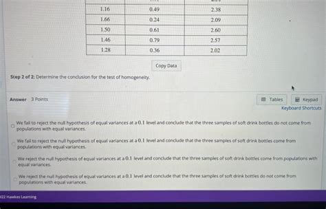 Solved Consider The Following Data On The Diameter Chegg