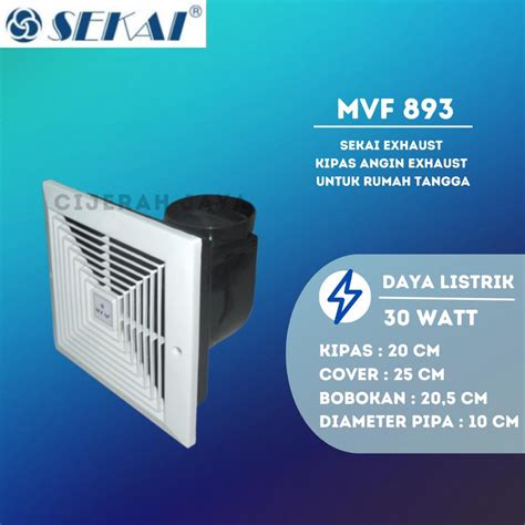 Jual Sekai Mvf Exhaust Ceiling Fan Kipas Plafon Ventilasi