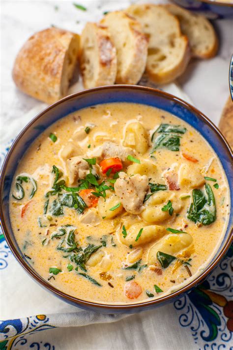 Smoky Bacon Creamy Chicken Gnocchi Soup Video Tatyanas Everyday Food