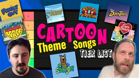 Cartoon Theme Songs Tier List Youtube