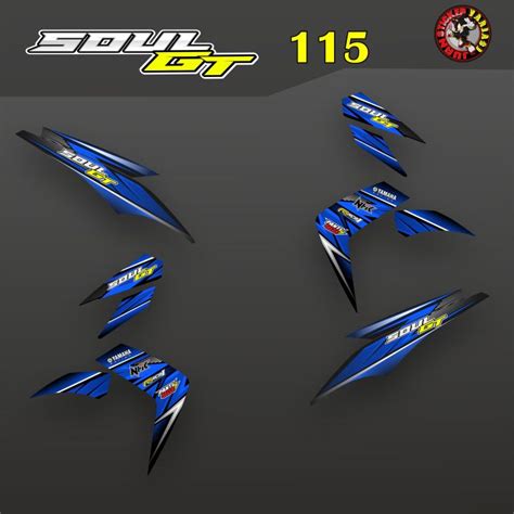 Striping Sticker Mio Soul Gt Variasi Lis Stiker Motor Yamaha Soul Gt