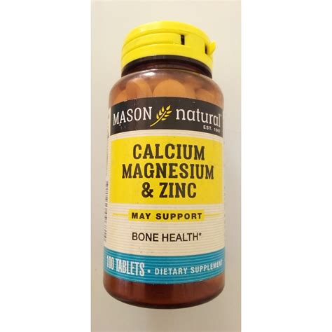 Mason CALCIUM MAGNESIUM ZINC Tablet Rx Online Pharmacy