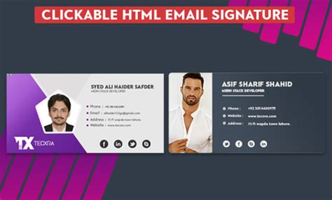 Create Email Signature Html Clickable Html Email Signature By