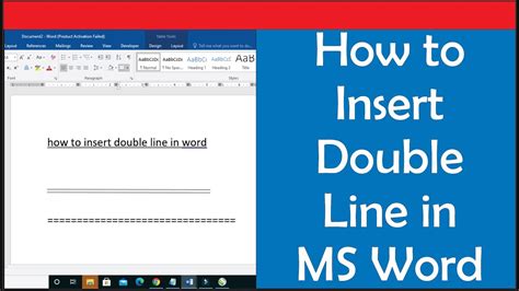 How To Put Double Line In Word Table Printable Templates Free