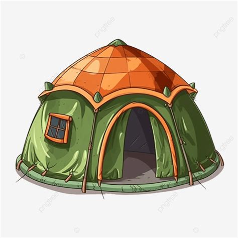 Tent Camping Sturdy Tent Lattice Top Shape Green Camping Png