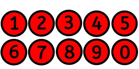 Bullet Numbers PNG Transparent Images Free Download | Vector Files ...