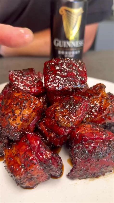 Guiness Glazed Pork Burnt Ends Recipe