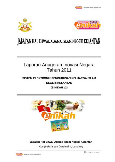 PDF Laporan Anugerah Inovasi Negara Tahun 2011s3p Mampu Gov My