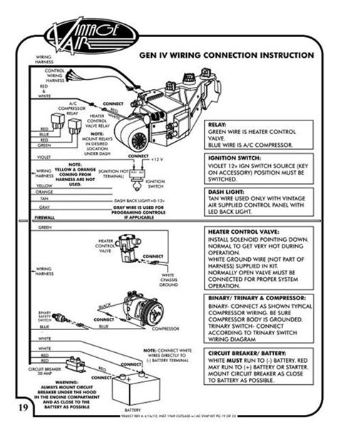 Vintage Air Gen 2 Wiring Diagram