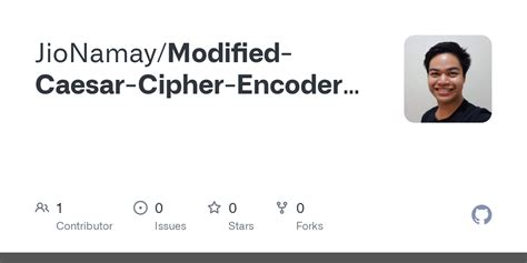 GitHub - JioNamay/Modified-Caesar-Cipher-Encoder-Decoder-Tool