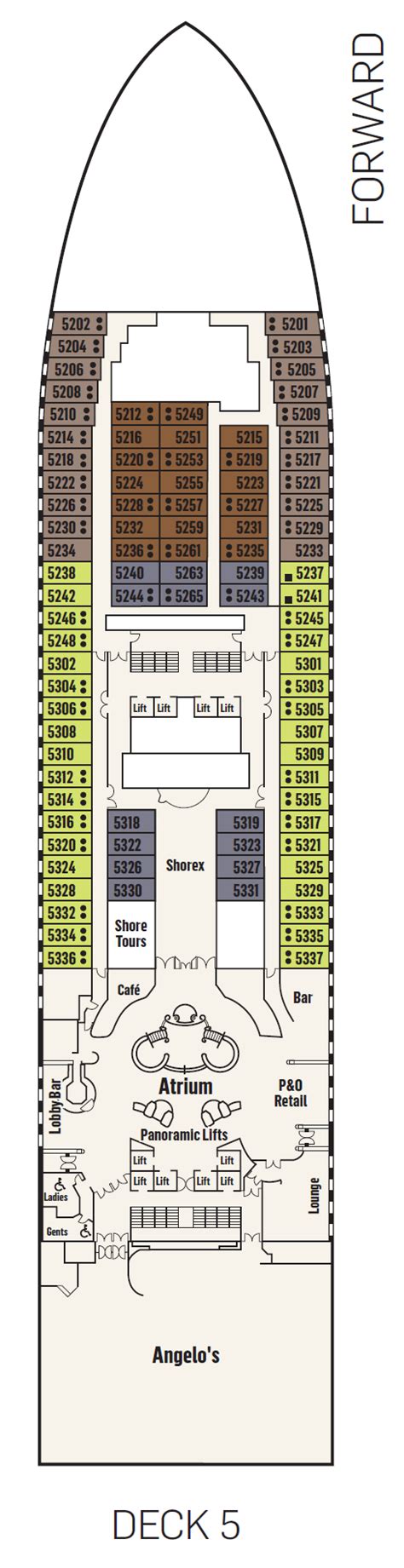 Pacific Adventure Cruise Ship Deck Plans