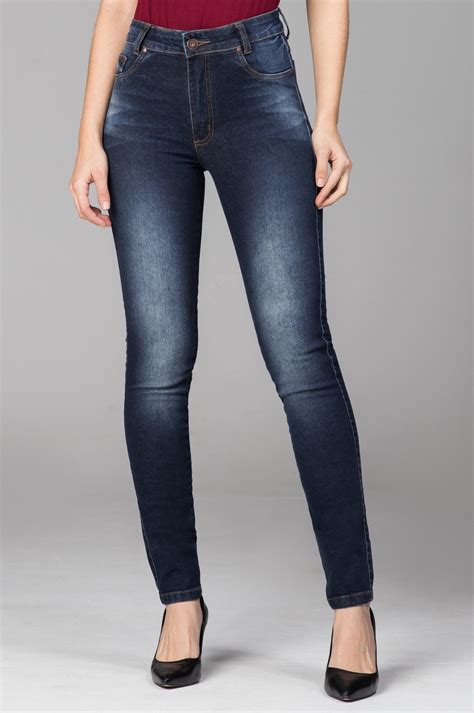 Cal A Jeans Skinny Cintura Alta Oxiblue Jeans