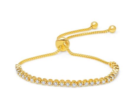 If you're looking for a simple diamond bracelet, you will love the bolo ...