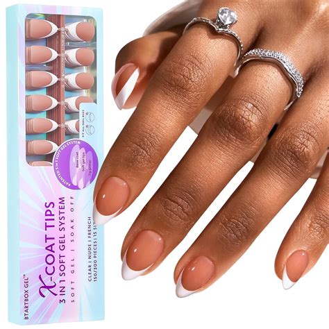 Amazon BTArtboxnails French Tip Gel Nail Tips 150Pcs French Tip