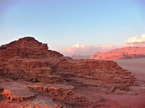 Paesaggio Roccioso Del Deserto In Giordania Medio Oriente Fotografia