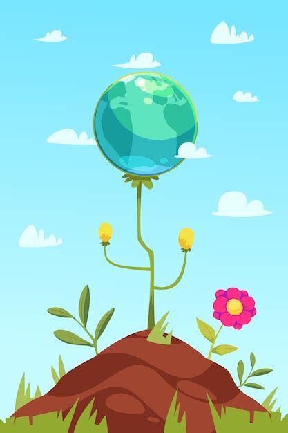 Premium Vector Earth Day Hand Drawn Composition