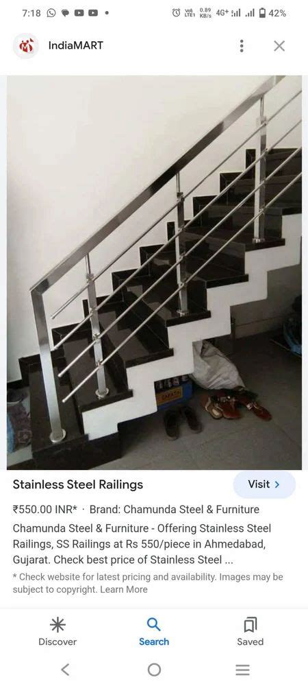 Silver Stainless Steel Staircase Railing At Rs Feet In Lucknow Id