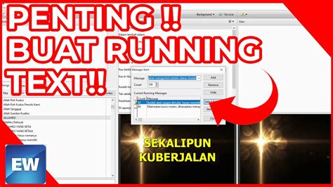 Cara Membuat Running Text Dalam Aplikasi Easyworship Part