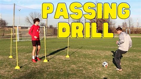 Passing Soccer Drill 1on1 Training YouTube