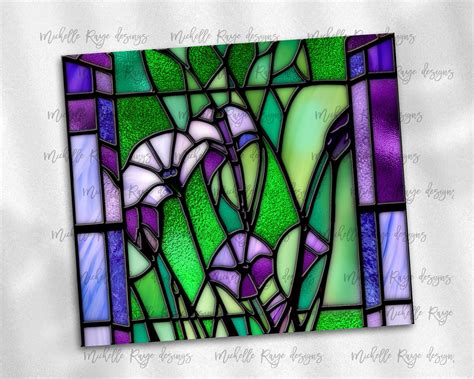 Morning Glory Stained Glass Michelle Raye Designs