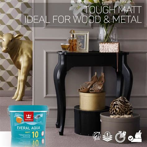 Tikkurila Everal Aqua Tough Matt For Wood Metal Colour Match