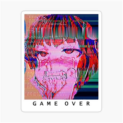 Game Over Sticker For Sale By Behcuh Redbubble