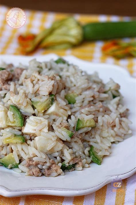 RISO MOZZARELLA ZUCCHINE E TONNO Ricetta Primo Piatto Estivo Ricette