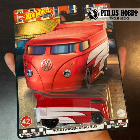 Merah Hot Wheels Premium Volkswagen Drag Bus Boulevard Original Hot Wheels By Mattel Diecast 1