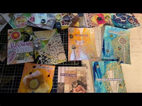 Art Junkie Creating Mixed Media Artist Trading Cards Youtube