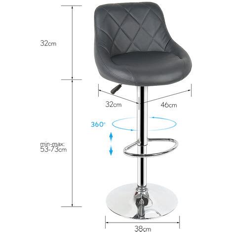 Hofuton Tabouret De Bar Lot De Avec Si Ge Bien Rembourr Design