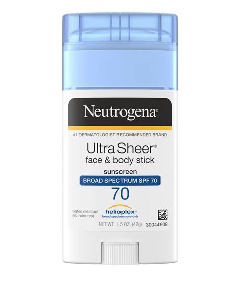 Ultra Sheer® Face And Body Sunscreen Stick Spf 70 Neutrogena®