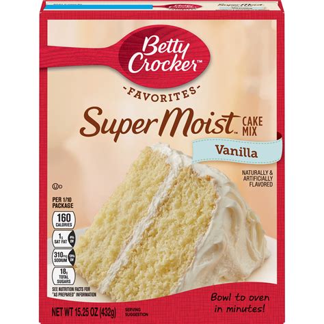 Betty Crocker Super Moist Vanilla Cake Mix 1525 Oz