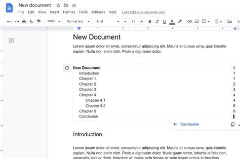 How To Make A Table Of Contents In Google Docs