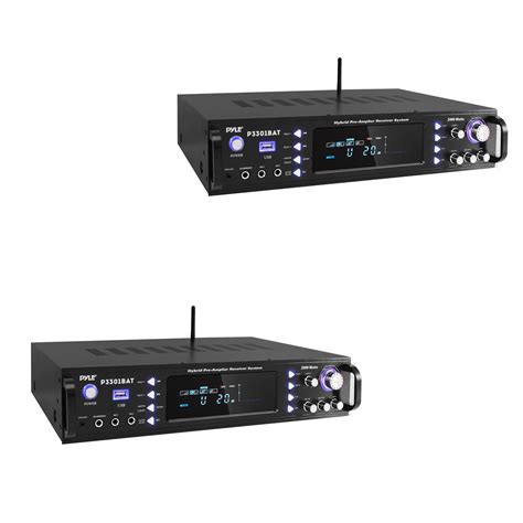 Pyle 3000 W Wireless Multi Channel Bluetooth Hybrid Amplifier Receiver