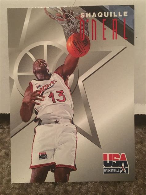 1996 SkyBox USA Texaco Basketball Card 7 Shaquille ONeal 10 EBay