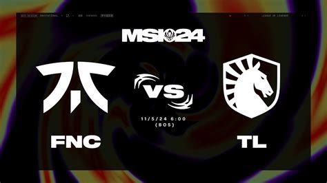 Fnatic Vs Team Liquid Mapa Bracket Stage D A Msi Youtube