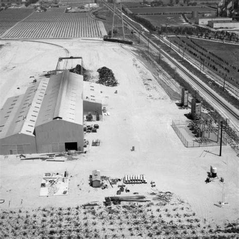 Aerial Photograph Rancho Cucamonga Dudley Freeway Power Plant The