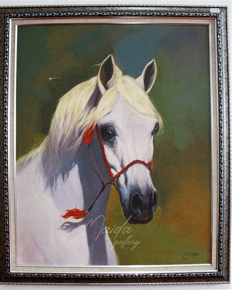 White Horse Painting - Maidagallery