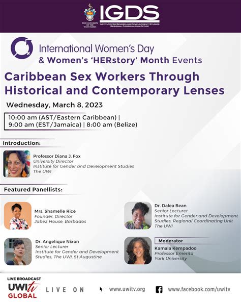 Caribbean Sex Workers Through Historical And Contemporary Lenses Uwi