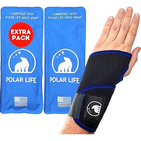 Amazon TheraICE Wrist Ice Pack Soft Gel Ice Pack Wrap For Either Wrist For Hot Cold