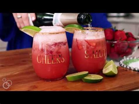 Strawberry Margarita Punch Sparkling Strawberry Margarita Video