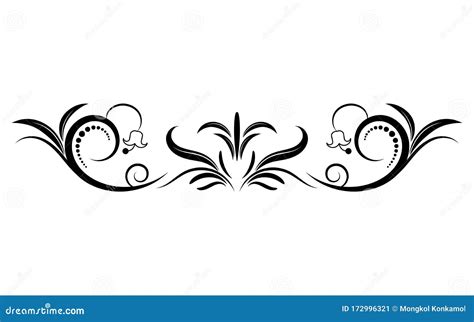 Floral Elements Design Luxury Ornamental Graphic Element Border