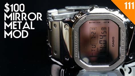 Awesome G Shock Metal Conversion Dw Bbma Mirror G Shock Youtube