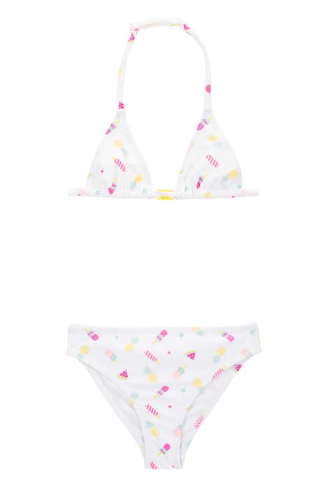 Defacto Kalp Desenli Kız Çocuk Bikini