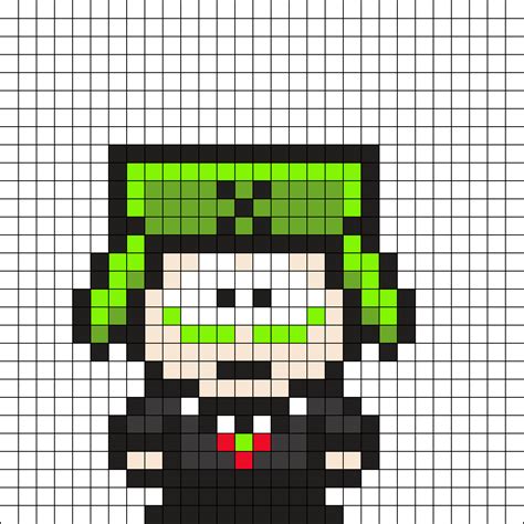 Minecraft Pixel Art Templates South Park Kyle