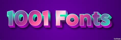 1001 Fonts Text Effect and Logo Design Font